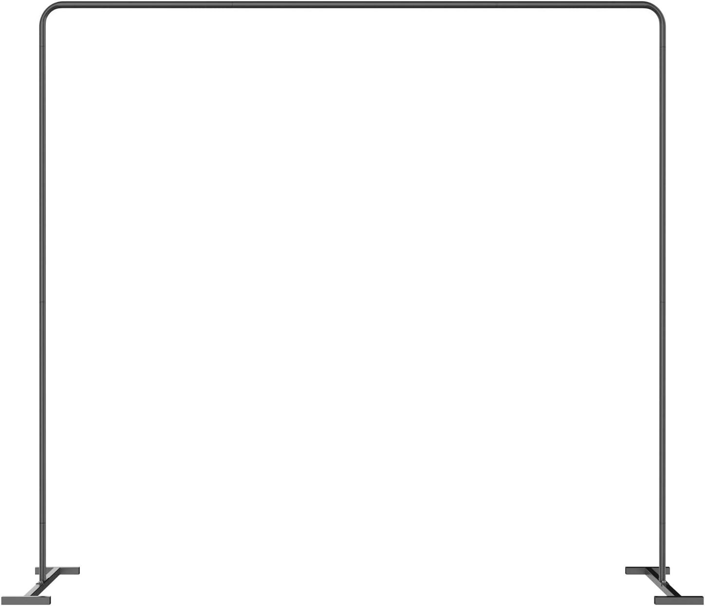 LANGXUN Heavy Duty Metal Square Backdrop Stand Arch Black