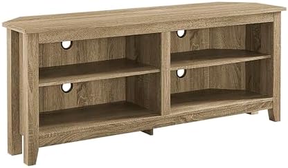 Walker Edison Maxwell Classic 2 Shelf Corner TV Stand