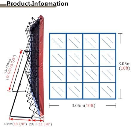EXCLURA 10ft x 10ft Portable Pop Up Display Stand Frame