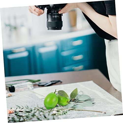 Luxshiny 4pcs Artificial Lemon Decor with Realistic Leaves