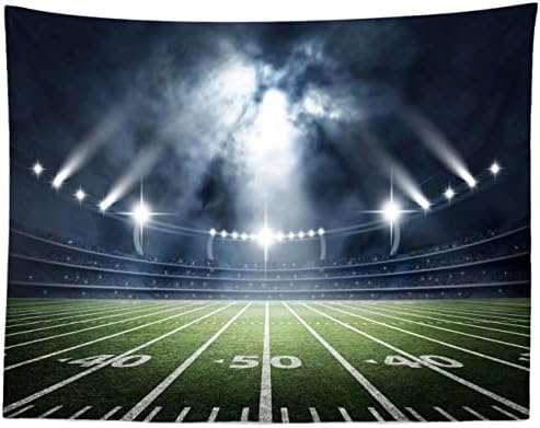BELECO 7x5ft Football Field Backdrop for Photo Booths and Parties
