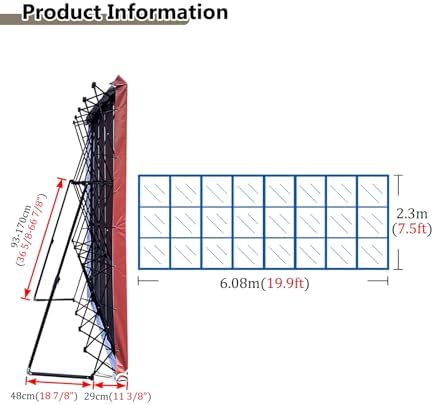 Lightweight Collapsible Tension Fabric Backdrop Frame for Trade Shows and Events 1
