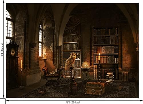 Halloween Bookshelf Backdrop for Photo Studio