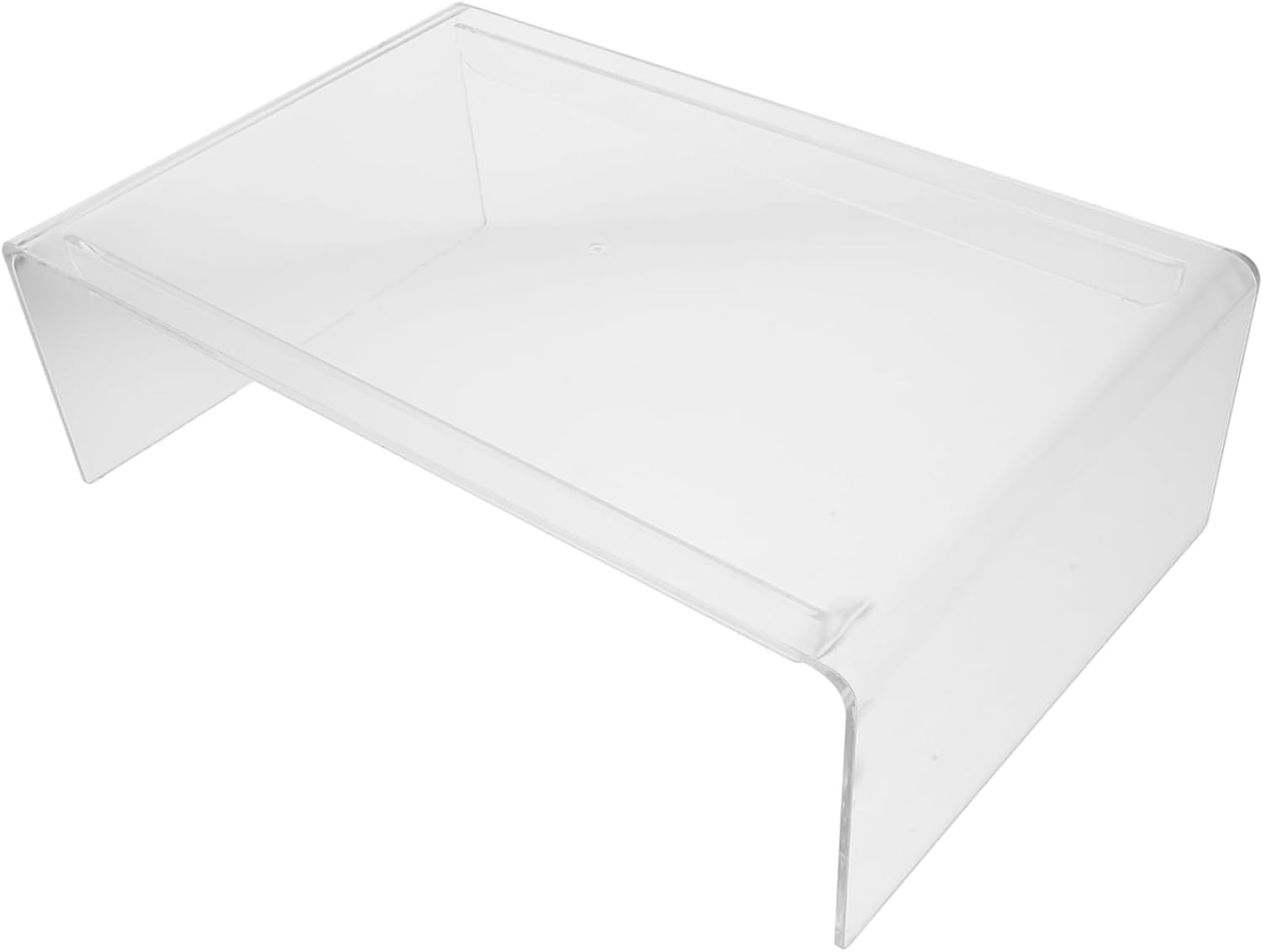 HOMSFOU Clear Acrylic Monitor Stand with Swivel Base