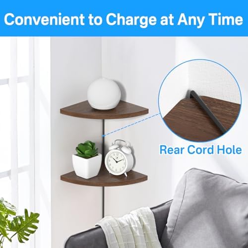 Corner Speaker Shelf for Small Speakers Set of 2