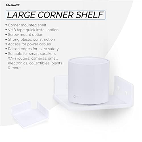 BRAINWAVZ 65 In Corner Shelf Mount Holder