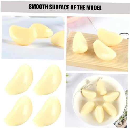 12pcs Realistic Garlic Clove PVC Posing Props for Photo Studio