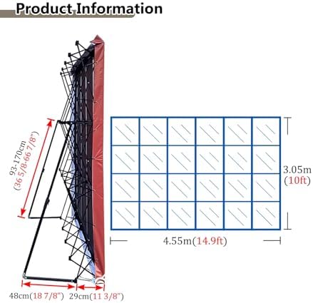 Lightweight Collapsible Tension Fabric Backdrop Frame for Trade Shows and Events