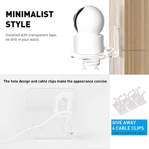 OAPRIRE 3 Piece Acrylic Floating Shelf Set - No Drill Clear Universal