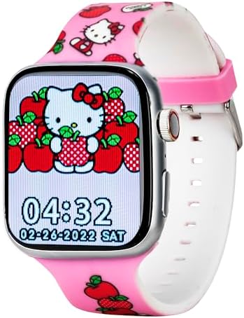 Hello Kitty Smart Watch for Girls with Bluetooth and Fitness Tracking