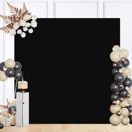 MODFUNS Black Spandex Wedding Arch Cover 66x66ft