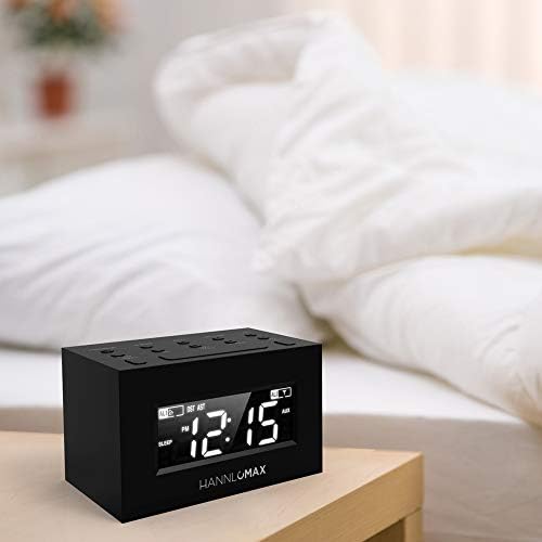 HANNLOMAX HX-111CR Dual Alarm Clock Radio with LED Display