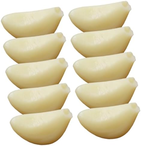 10pcs Realistic Artificial Garlic Cloves for Photo Studio