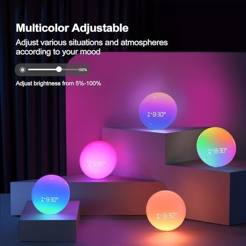 COWEHUN Sunrise Alarm Clock with Light and Sound