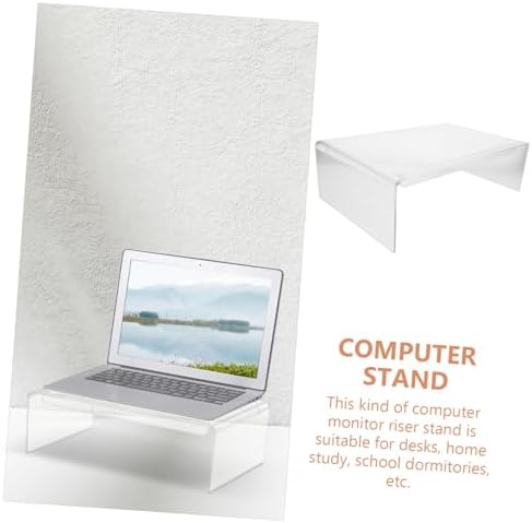 ARTIBETTER Acrylic Monitor Stand with Swivel and Vertical Adjustment