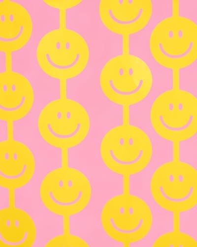 Xo Fetti Smiley Foil Curtains Set of 2 Yellow