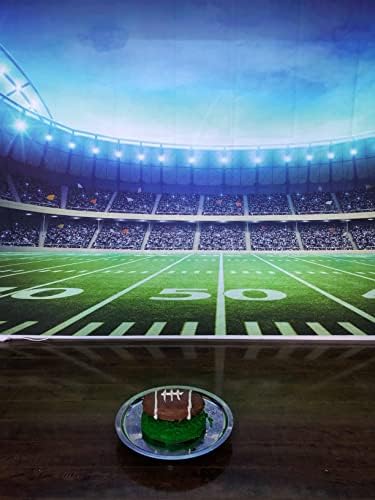 BINQOO 7x5ft Football Field Photo Background