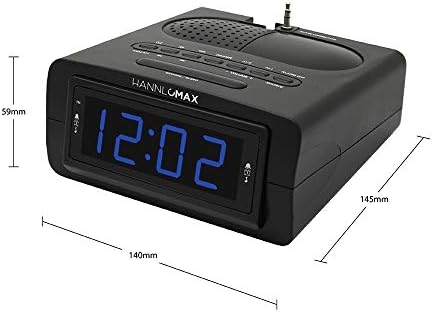HANNLOMAX HX-143CR Alarm Clock Radio with LED Display