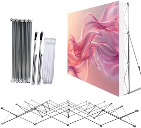 Portable Pop Up Display Stand with Aluminum Frame