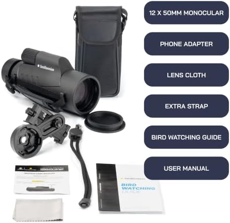 Omano Smithsonian 12x50 Monocular with Smartphone Adaptor