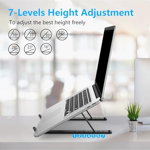 Adjustable Laptop Stand for 10-156 Laptops and Tablets