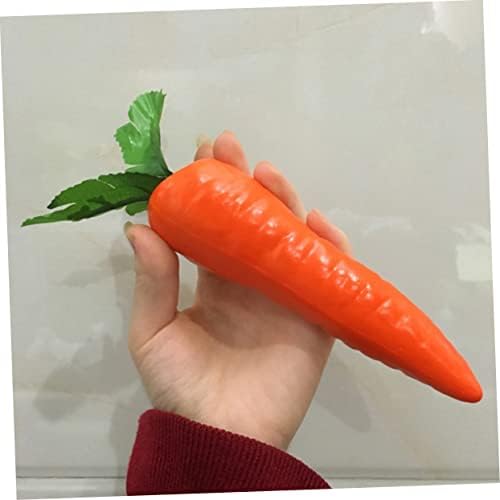 4pcs Lifelike Simulation Carrots Artificial Vegetable Decor Posing Props