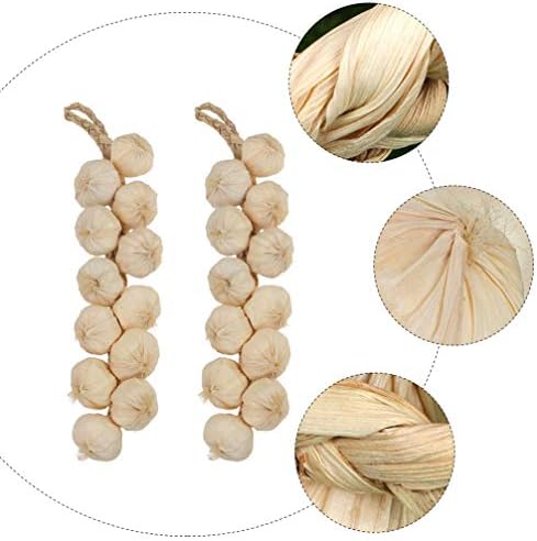 Yardwe Garlic Hanging String Decor 3pcs Photo Posing Prop
