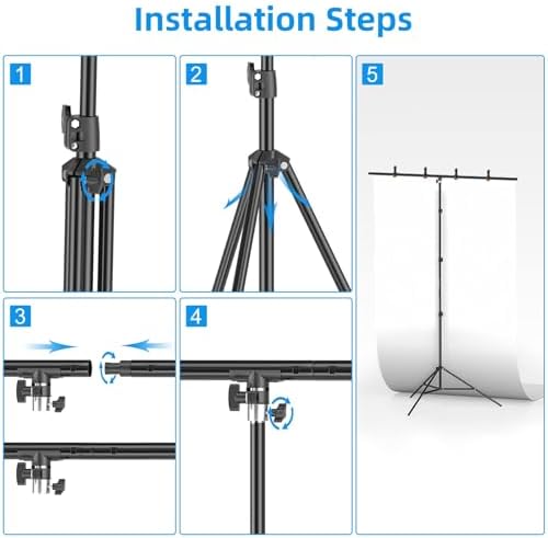 EMART 85 x 5ft T-Shape Backdrop Stand Kit