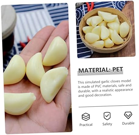 10pcs Realistic Artificial Garlic Cloves for Photo Studio