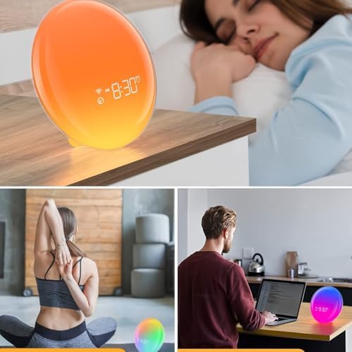 COWEHUN Sunrise Alarm Clock with Light and Sound