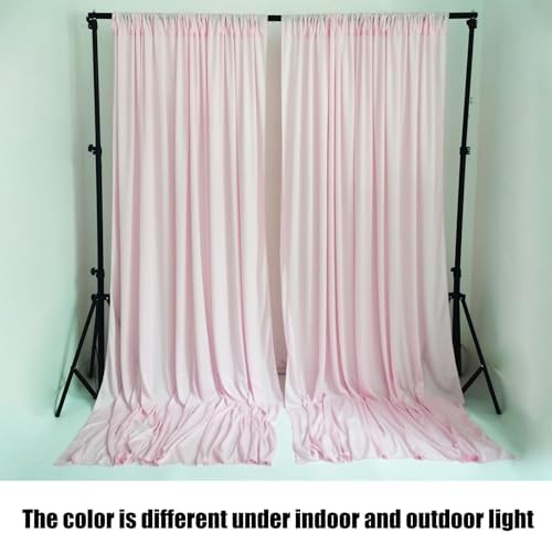 Light Pink 10x10 Feet Backdrop Curtains 2 Panels for Parties