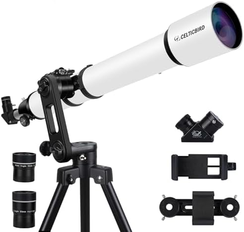 Celticbird High Powered 90mm Refractor Telescope for Adults