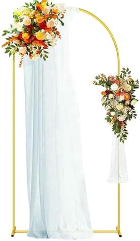 Golden Metal Balloon Arch Stand 72FT for Weddings and Parties