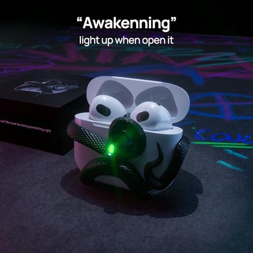 Halomyyth Snake Case for AirPods 4th Generation