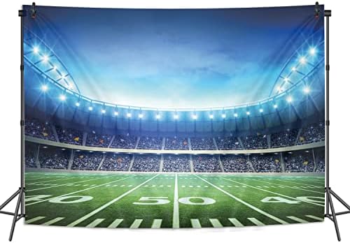 BINQOO 7x5ft Football Field Photo Background