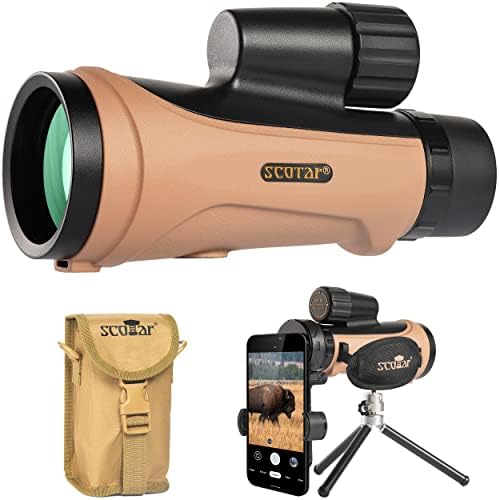 Scotar 12x50 Monocular Telescope with Waterproof and Fogproof Features