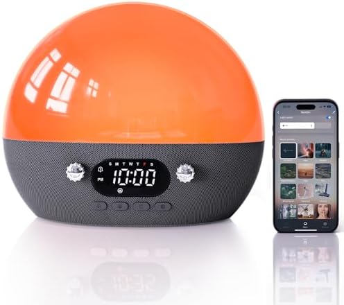 MOMILLA Sunrise Alarm Clock with Bluetooth Speaker