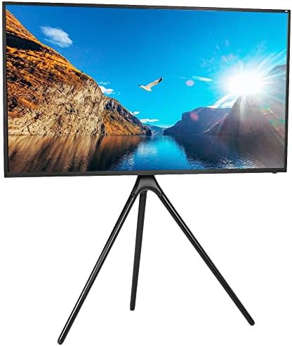VIVO Artistic Easel TV Stand 45-65 Inch Black STAND-TV65AB