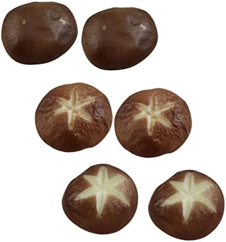 Happyyami 6Pcs Simulated Mushroom Models for Home Decor