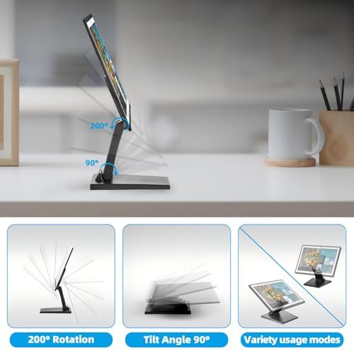 Jakeko Lay Flat Low Profile Monitor Stand For 14-24 Screens
