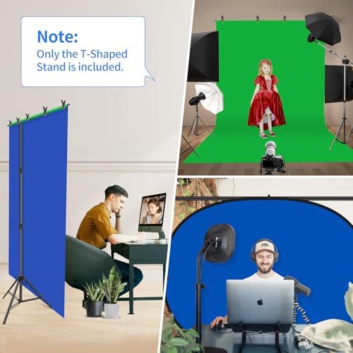 Hemmotop 7x5 ft T-Shape Photo Backdrop Stand