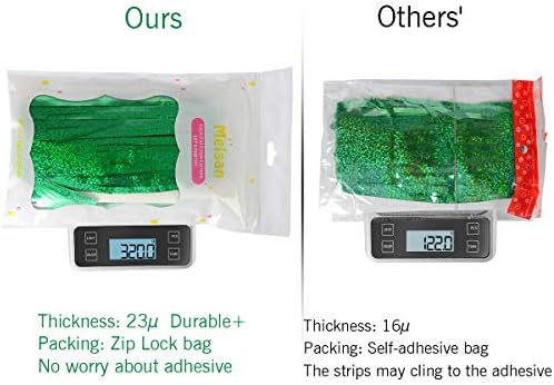 Foil Fringe Curtain - 3 Pack Green Tinsel Party Decor