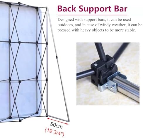 Iron Frame X Banner Stand for Events and Exhibits
