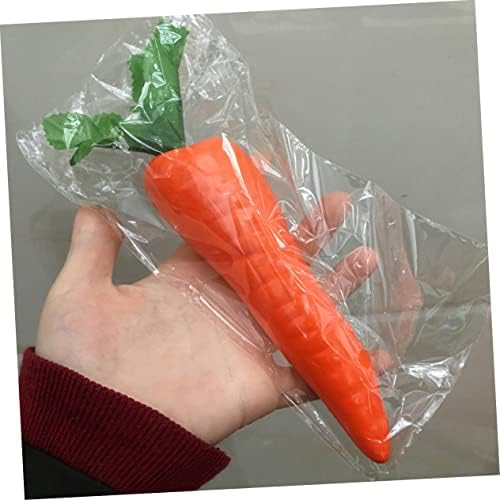 4pcs Lifelike Simulation Carrots Artificial Vegetable Decor Posing Props