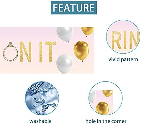 Joyiou Rustic Wedding Engagement Banner 98x16ft