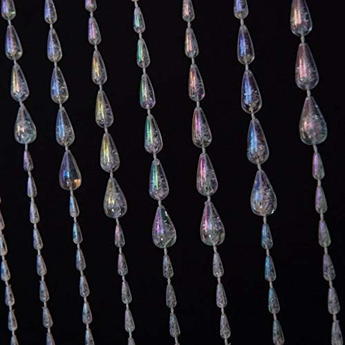 FlavorThings Iridescent Raindrop Beaded Curtain Door String 1