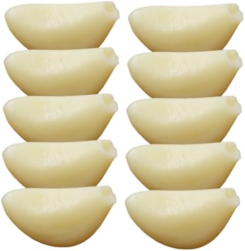 Mobestech 10pcs Realistic Artificial Garlic Cloves Posing Props