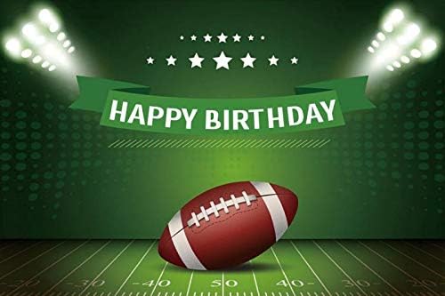 ssailue decor Football Party Decorations 5x3 ft Green Banner