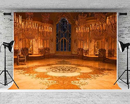 Premium 7x5ft Gold Palace Photo Booth Background