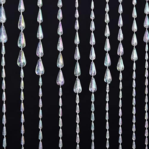FlavorThings Iridescent Raindrop Beaded Curtain Door String 1